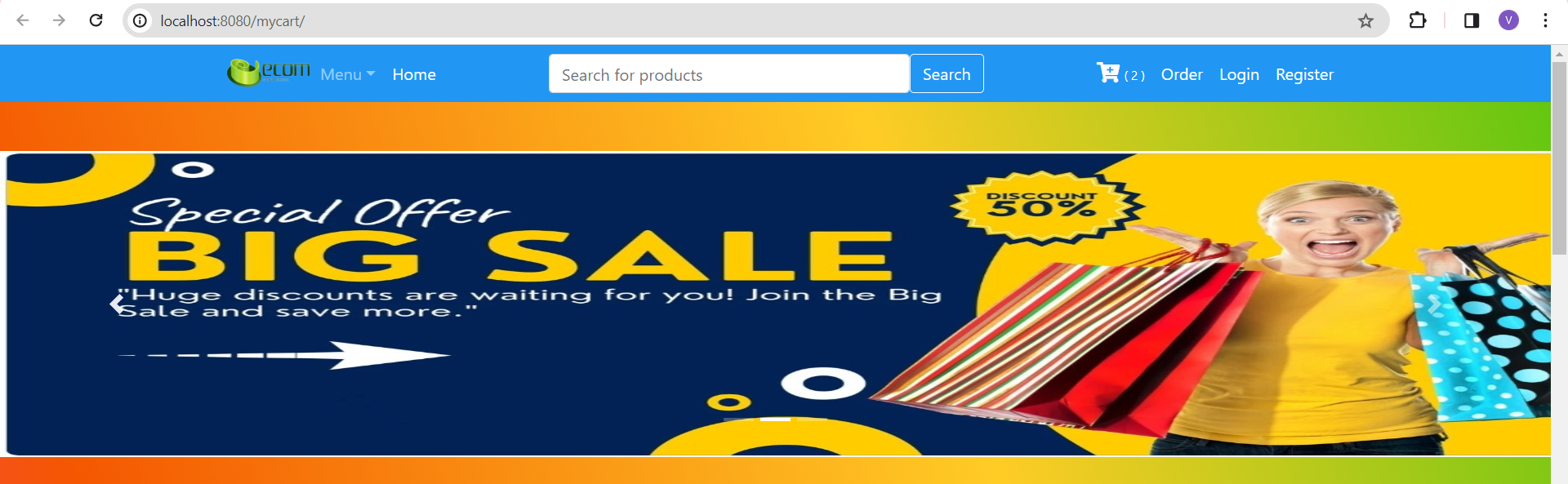 Ecommerce website